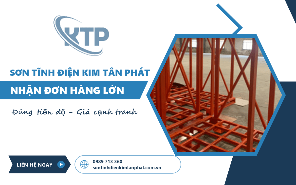nhận đơn hàng sơn tĩnh điện công nghiệp số lượng lớn