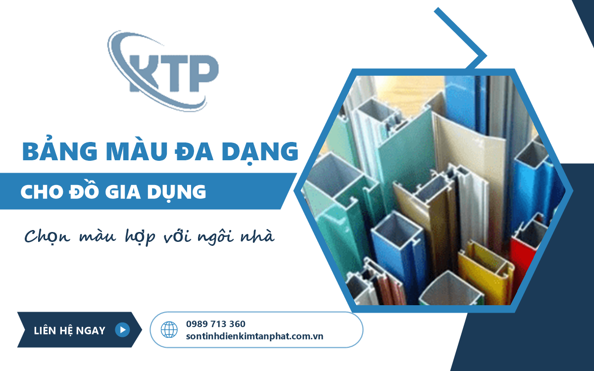 bảng màu sơn tĩnh điện dân dụng